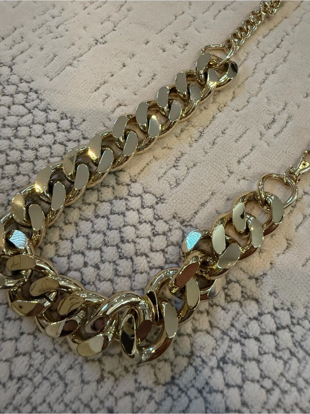 Express Gold Chunky Chain Waist Belt